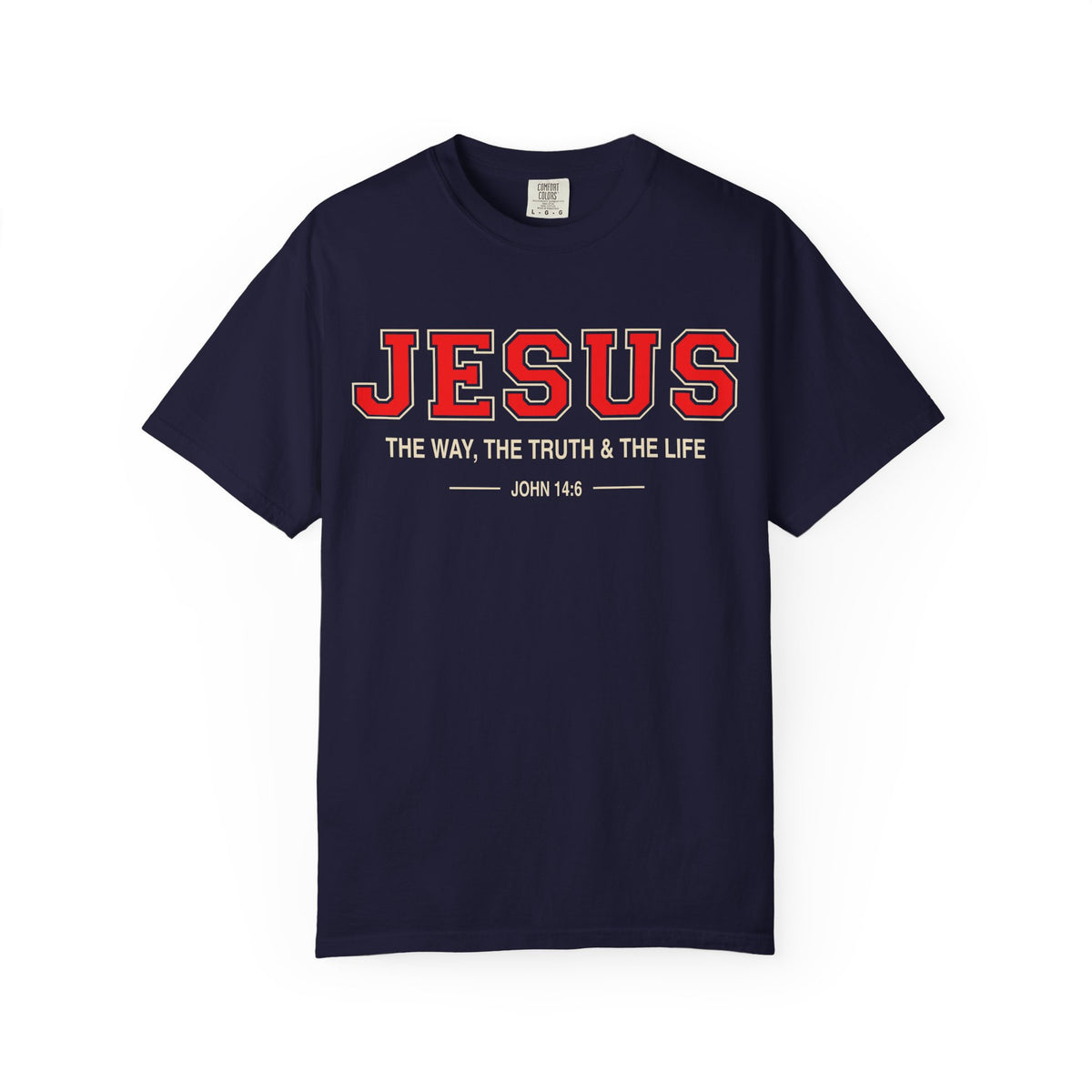 Navy The Way The Truth & The Life shirt inspired by John 14:6