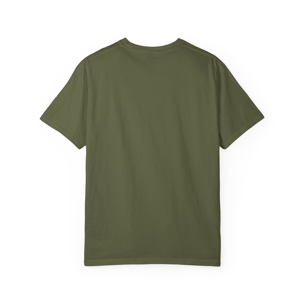 Back view of Faith Over Fear Christian T-shirt showing plain back and relaxed short-sleeve fit.